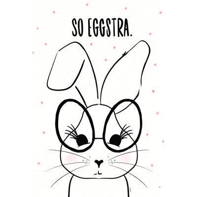Funny Bunny II by Leah York - Print on Canvas