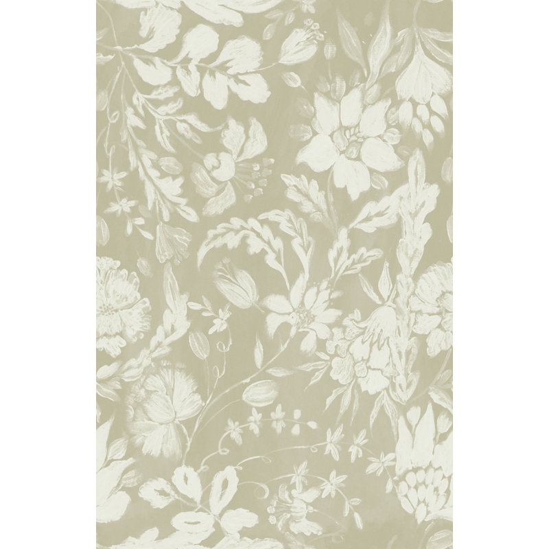 FLOWERY ORNAMENT Taupe, Gray
