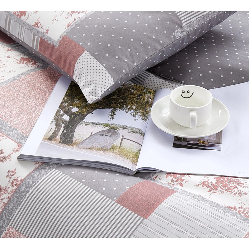 Cotton Duvet Cover Set, Double Duvet Cover  + 2 Standard Pillowcases
