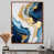 Toile avec cadre flottant brun