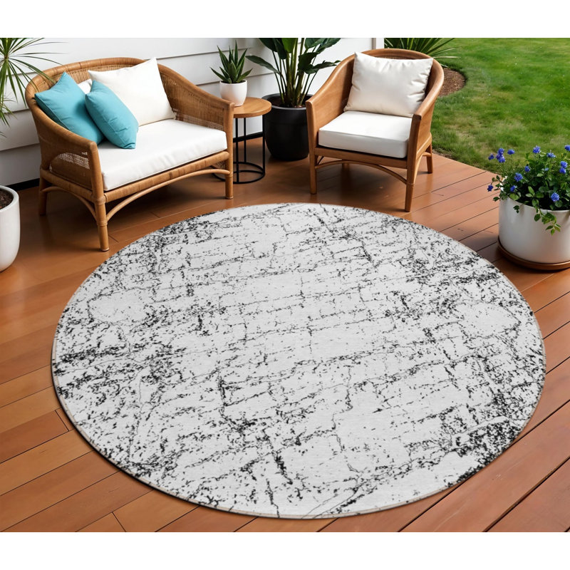 Tapis d'intérieur rond 8 po