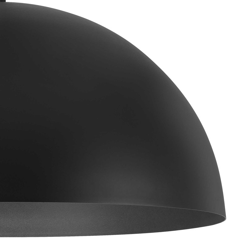 Luminaire suspendu demi-rond à DEL pour une utilisation intérieure / extérieure, sélectionnable 5-CCT, à intensité variable, homologué pour l'humidité