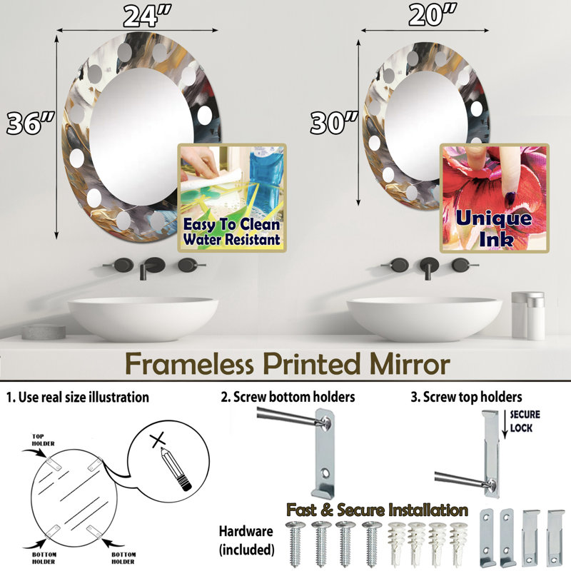 Miroir Falzone, 30 po x 20 po