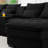 130" U-Shaped Sofa With Console