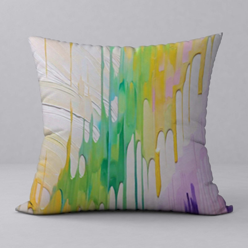 Oreiller New ManosMorenas, caractère et motifs vibrants / taille 18 po x 18 po