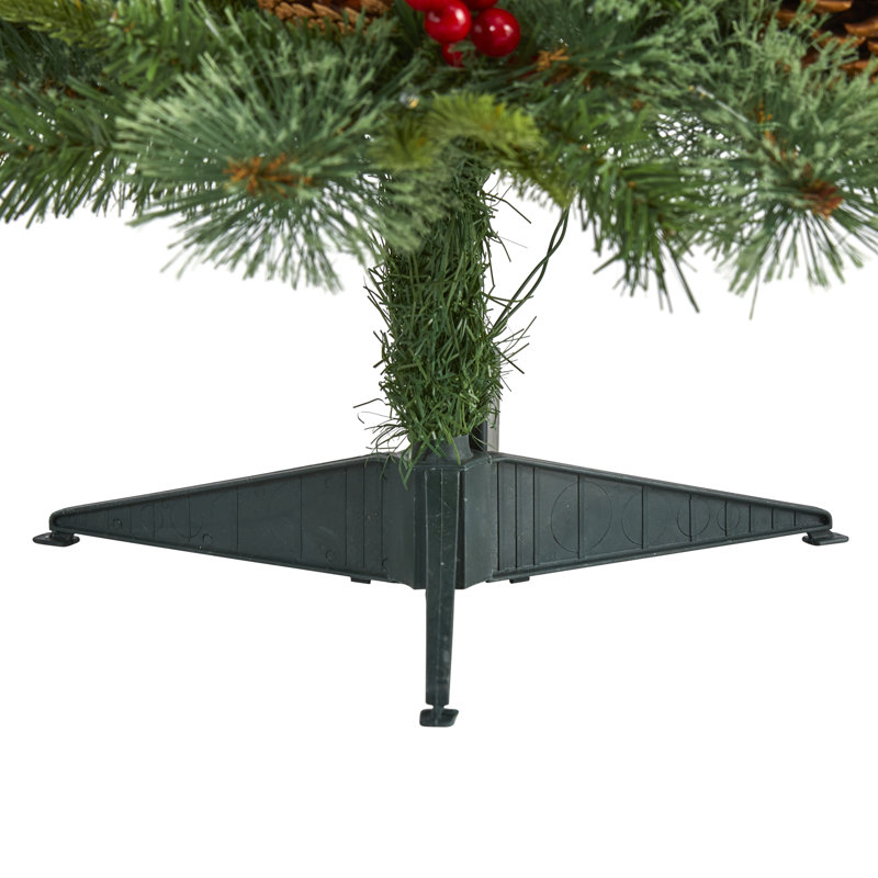 Lighted Artificial Christmas Tree, 3' H
