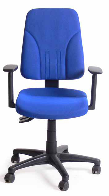 Office Chair, Blue, Fixed armrests