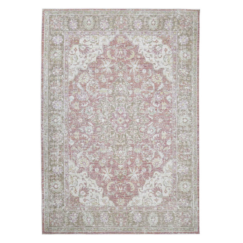Tapis lavande rétro en polyester Century Blythe, Rectangle 7 pi 10 po x 10 pi 6 po