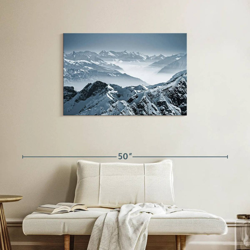 Alvord Swiss Mountain Peaks, 24" H x 36" W