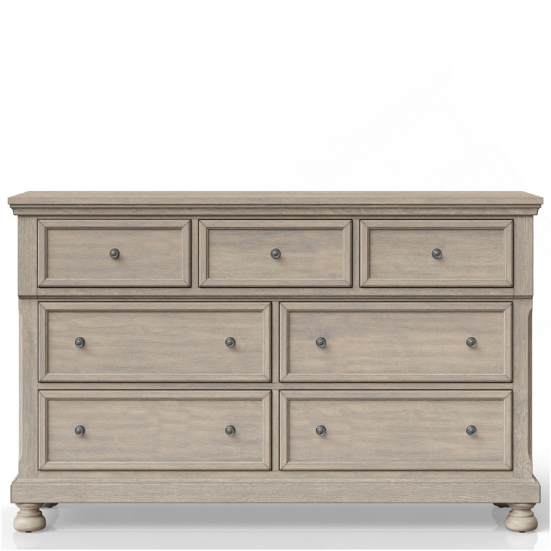 Commode sept tiroirs gris antique, Gris antique