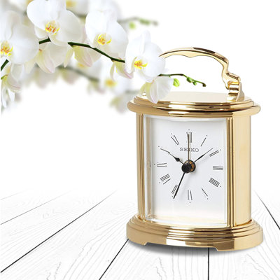 QHE109GLH Alarm Clock, Golden