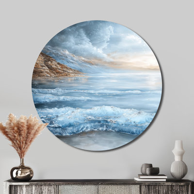 Aurealiz - impression d'art moderne en métal bleu