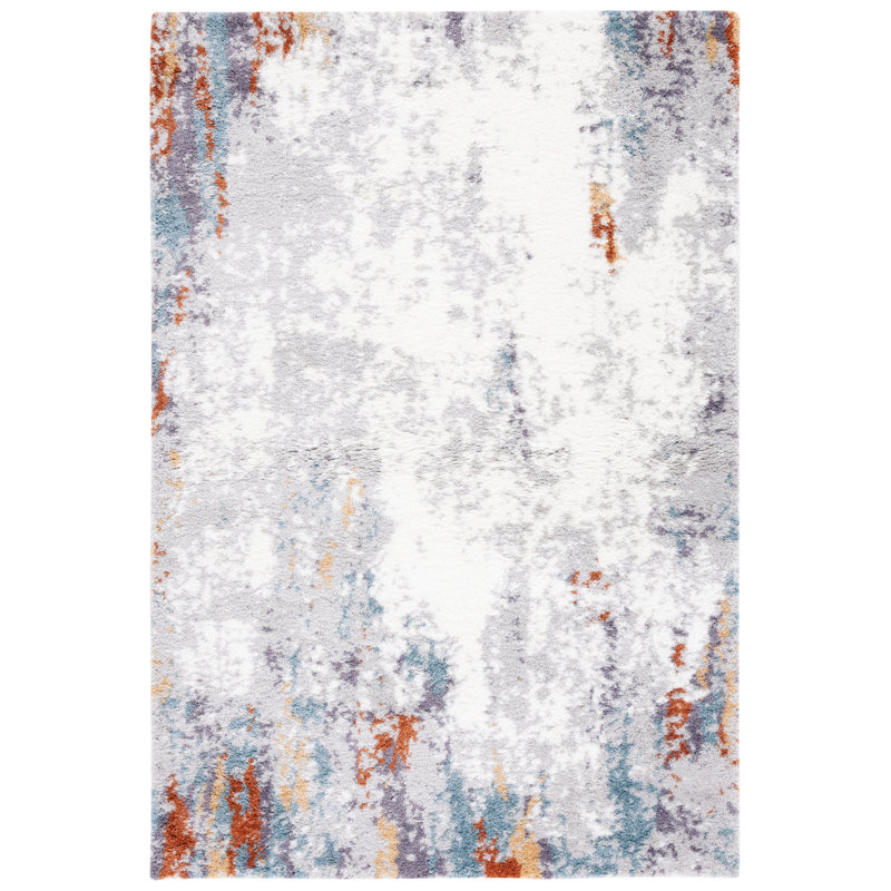 Jouk Performance Abstract Rug, Rectangle 5'5" x 7'7"