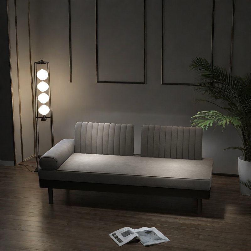 Chaise longue confortable et respirante, Gris