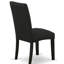 L'ensemble de table de cuisine 3 pièces comprend une table de salle à manger ronde avec Dropleaf et 2 chaises rembourrées en tissu de couleur noire, noir-1228721724-1287740566-1228721727