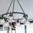 Felda 6 - Light Steel Dimmable Cone Chandelier-99998917-99998915