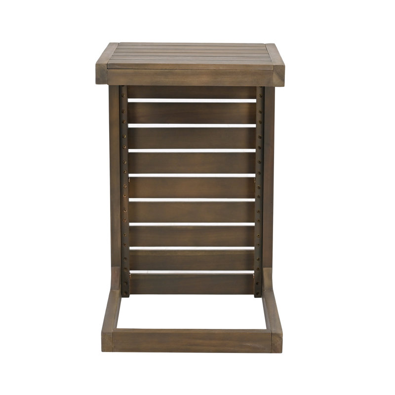 Table moderne, gris - bois pour la terrasse