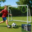 But de soccer en acier pliable - Buts de soccer pour la cour arrière avec cible d'entraînement et 6 cônes-115133822-115133819