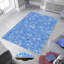 Tapis bleu en polyester Debell-389262254