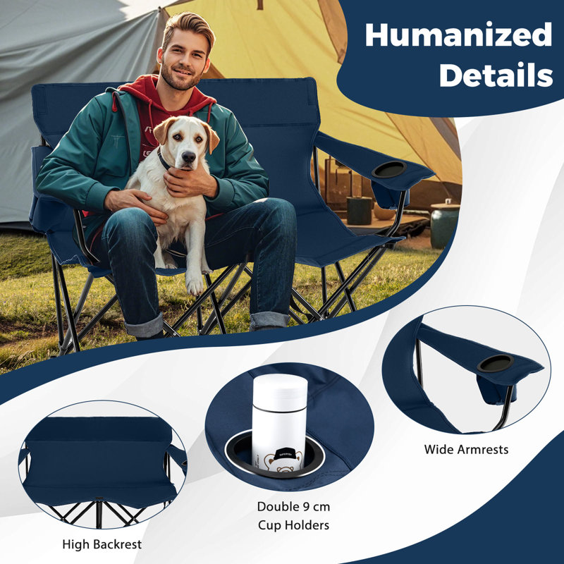 Folding Camping Chair, Blue