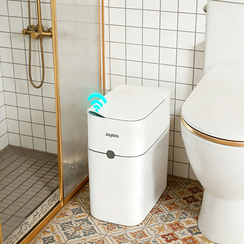 JOYBOS Touchless Automatic Sensor Trash Can, 2.4 Gallon Ultra-Thin with Lid，Practical Mother's Day Gift