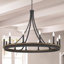 Marconi 12 - Light Living Room Steel Dimmable Candle Style Wagon Wheel Chandelier UL Certified-312787311