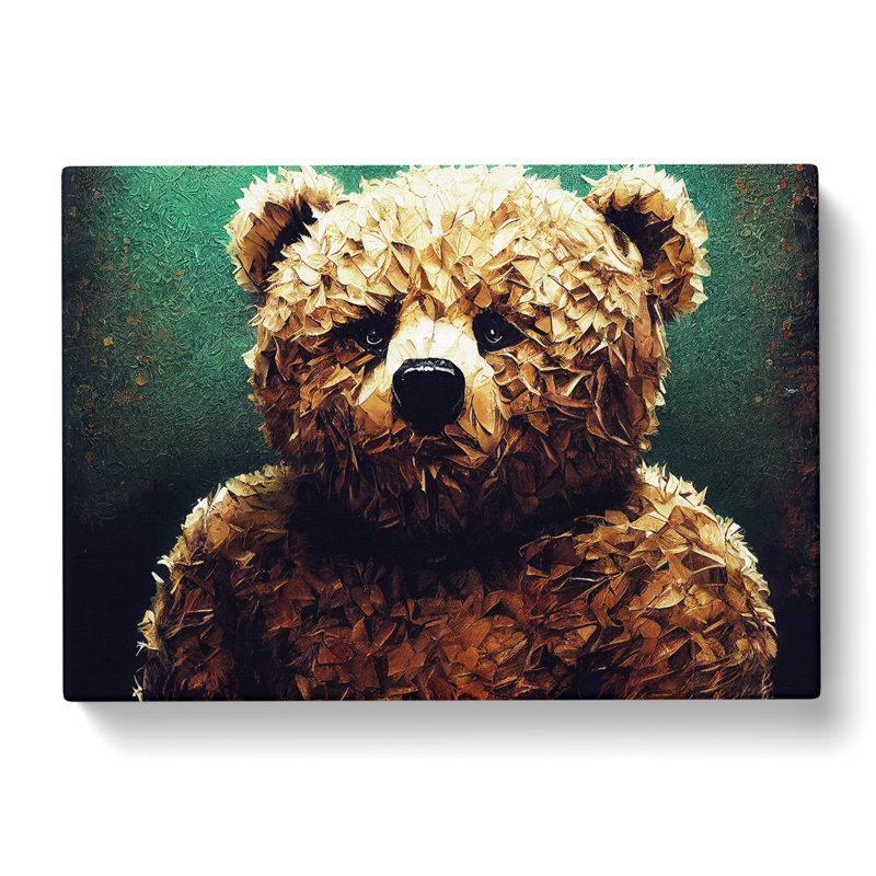 Glorious Teddy Bear - Wrapped Canvas, 35cm H x 50cm W x 3cm D