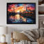 "Colorful Colorful City Moscow Popart", reproduction d'art sur toile-1164920380-1164920352