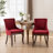 Bronze Nail Head Upholstered Side Dining Chair-1224793321