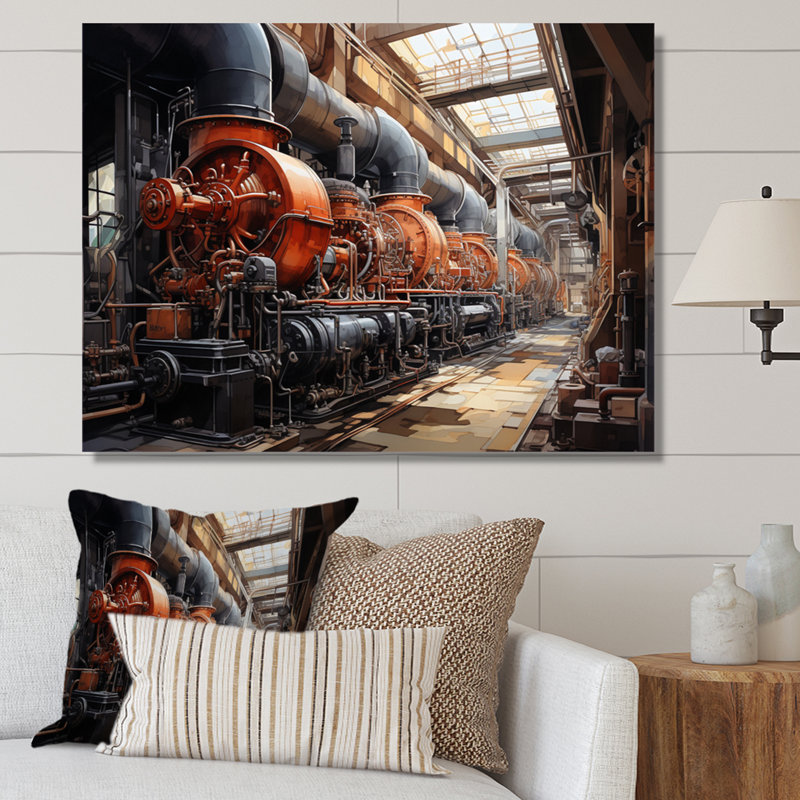 «Power Plants Powerful Energies III» sur toile, Toile tendue, H 30 po x l 40 po x P 1,5 po