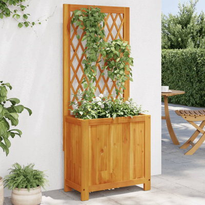Harlow Wood Elevated Planter