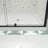 38-42" W X 71" H Piovt Swing Glass Shower Door,Frame Sliding Shower Door With 1/4"(6Mm) Clear SGCC Tempered Glass Shower Doors,Reversible Installation-123404429