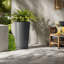 Jardinières modernes durables, grands pots carrés en polypropylène pour une utilisation intérieure et extérieure