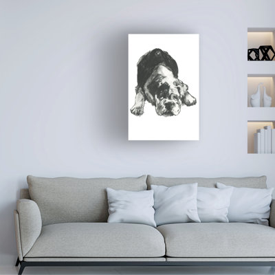 Art mural sur toile Winston Porter Cartissi Doggy Expressions III