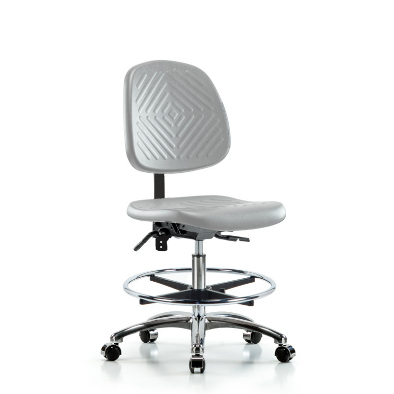 Chaise de travail, Blue, Casters, No
