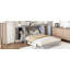 Lit Queen Moore avec rangement caché et motif tissé moderne, gris-121070437-121070439