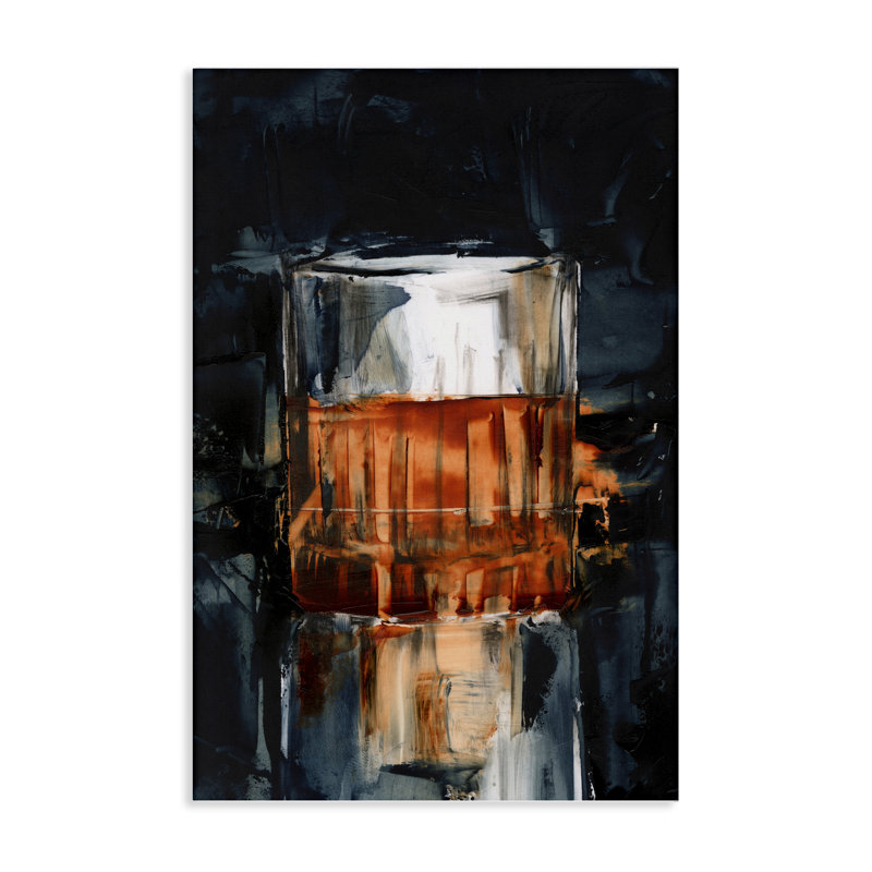  «Bourbon in Glass Canvas Wall Art» par Ethan Harper, H 24 po x l 16 po