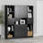 Liora Wide Set Of Bookcase And 2 Narrow 5-Shelf Bookcases-106679500