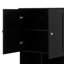 Armoires de rangement hautes pour salle de bain, armoire autoportante avec 4 portes, tablettes réglables, tablettes ouvertes multicouches-1562872167