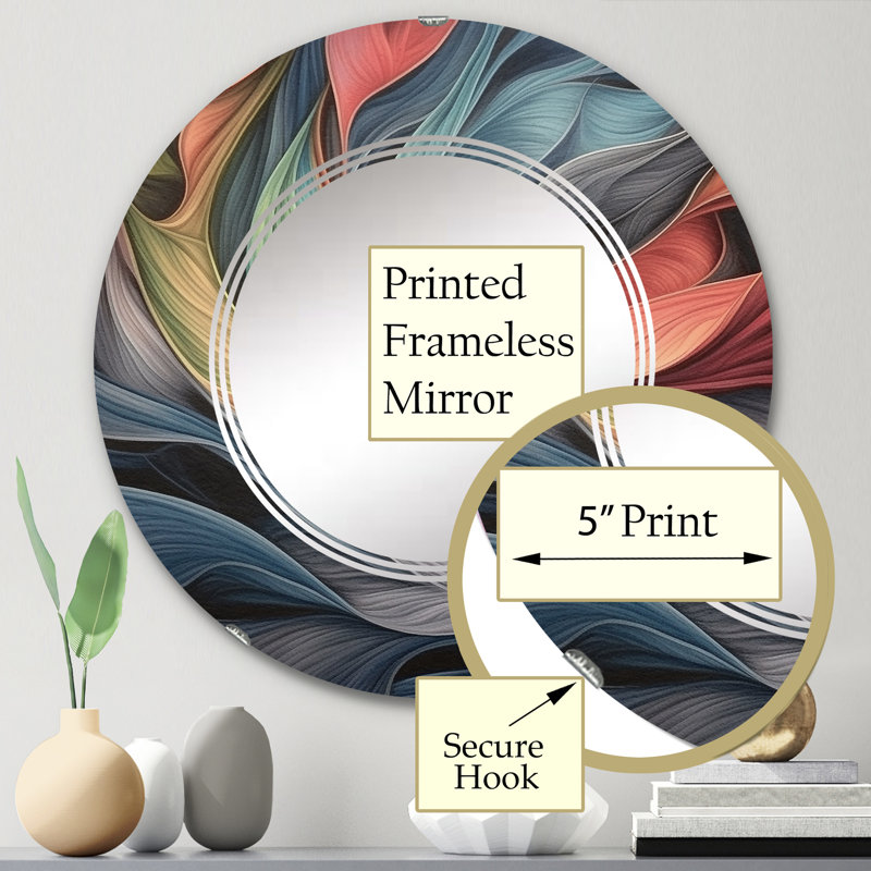 Miroir mural Zenn, 24 po x 24 po