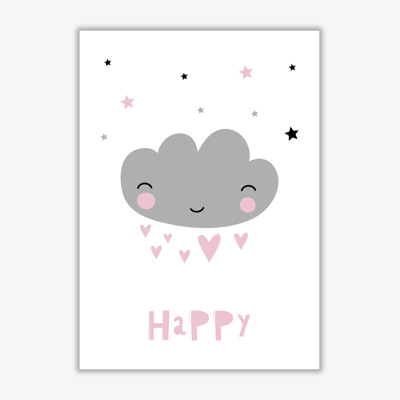Happy Cloud - Print, No Frame, 30 cm H x 21 cm W x 1 cm D