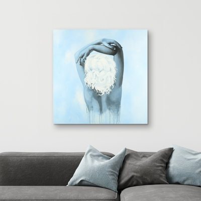 Sweet woman - 32"x32" art on canvas