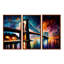 Pont de Brooklyn coloré, ensemble d'art mural sur toile Cityscapes-1842025997-1851515853