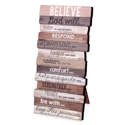 Plaque décorative en bois empilé Halema