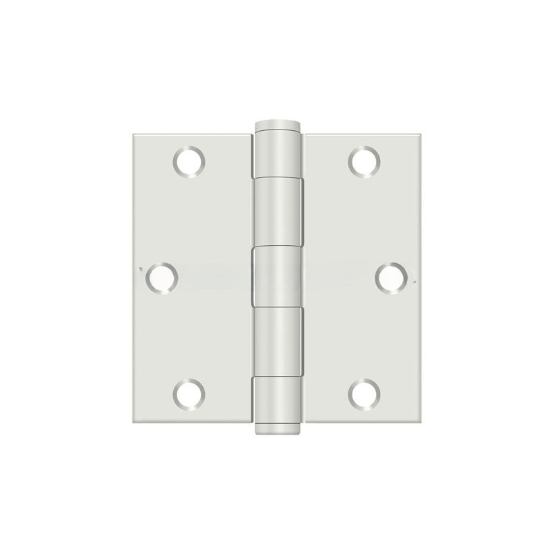 Charnière carrée 3 1/2 po x 3 1/2 po Deltana S35HDUSPW, Couche de fond blanche