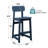 Simple and Modern HDPE Outdoor Bar Stool Adirondack Chair Set of 2-1962969910