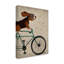 « basset hound on bicycle », reproduction d’impression sur toile tendue-33416775