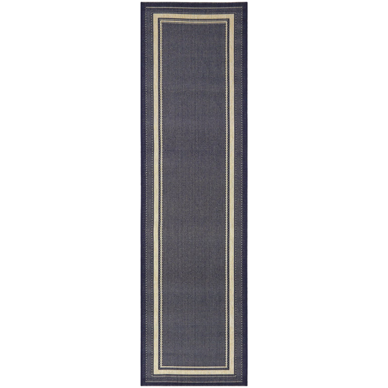 Tapis intérieur / extérieur Wyrick, Tapis de couloir de 2 pi x 7 pi