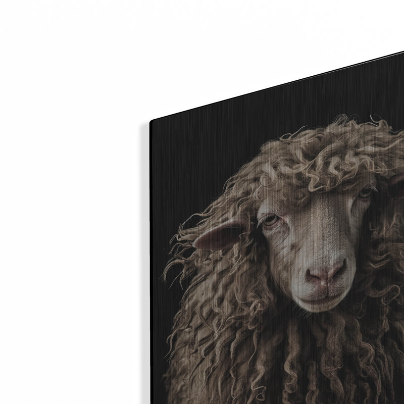  «Sheepish» par Decent Exposures, art mural en métal, 12 po x 16 po, H 16 po x l 12 po