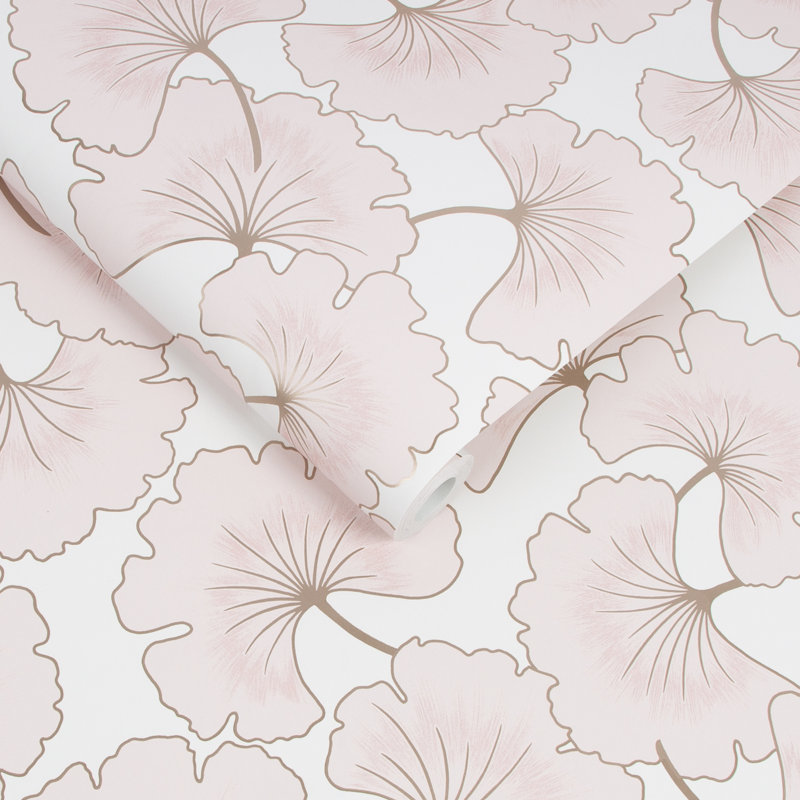 Capsule Floral Wallpaper Double Roll, Pink 